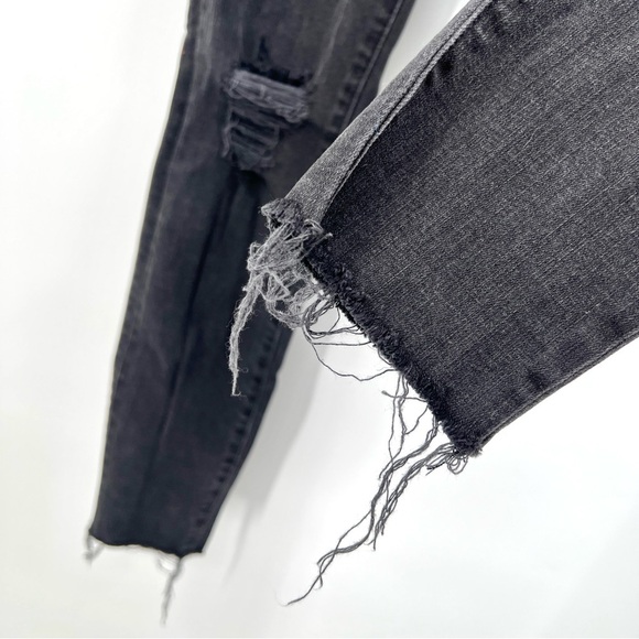 MADEWELL Woman's Black 9" High Rise Skinny Jeans Size 26 - Picture 4 of 13